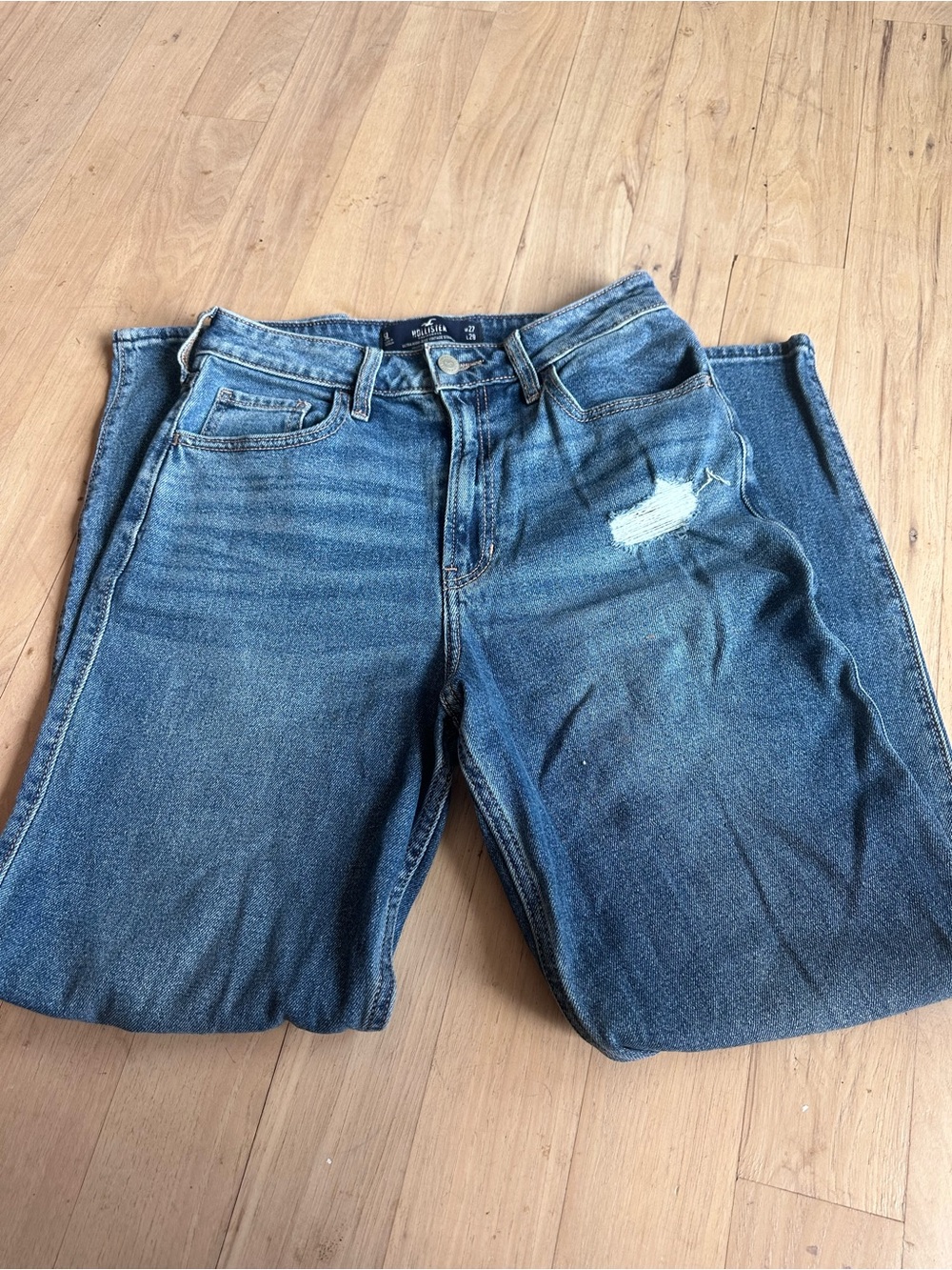 Hollister Light Blue Ultra High-Rise Vintage Jeans